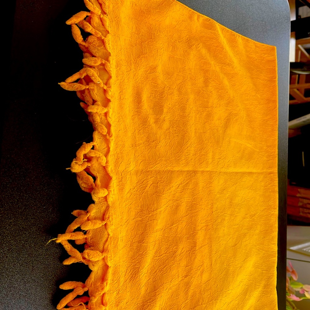 Yellow meditation scarf!